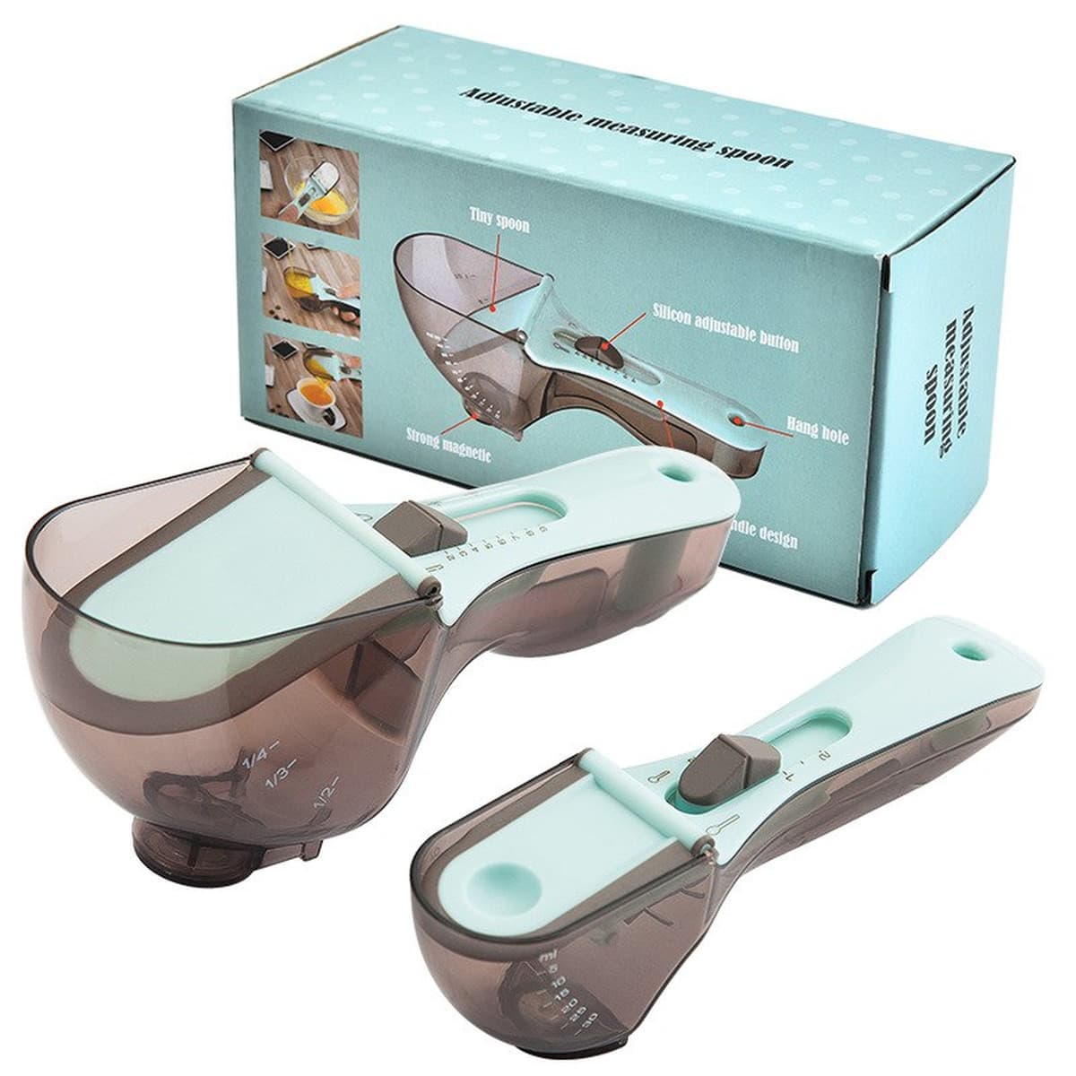 Набор регулируемых мерных ложек "BakePro" ID-209