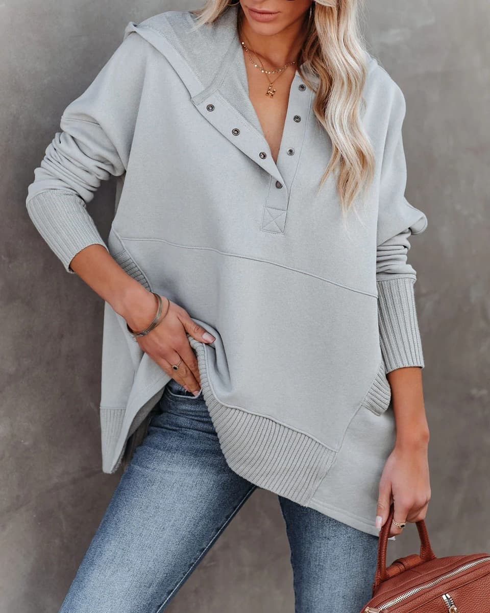 Трансграничный 2022 европейский и американский осенне-зимний Новый Многоцветный свитер с V-образным вырезом и капюшоном с...