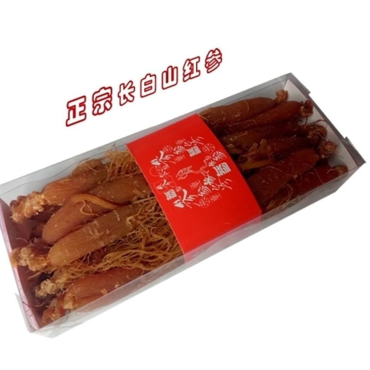 Красный женьшень Changbai Mountain Ginseng восемь лет весь Северо-Восточный Красный женьшень Подарочная коробка вся ветка с...