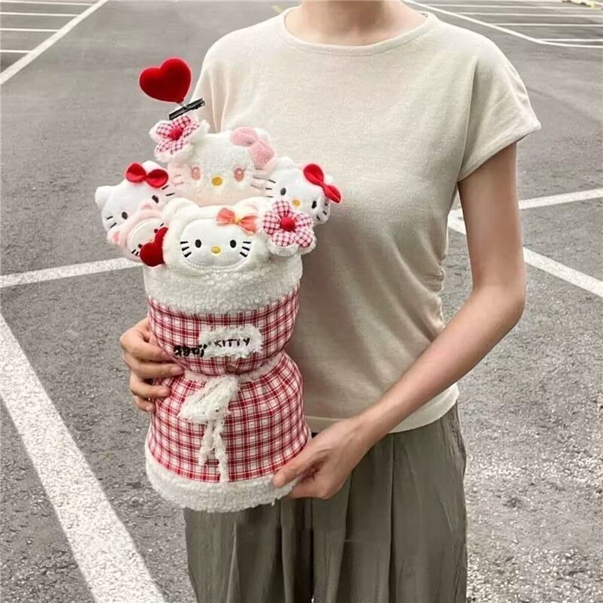 HelloKitty кукла букет девушки сердца милые плюшевые куклы цветочный подарок подарок на день рождения для подруги