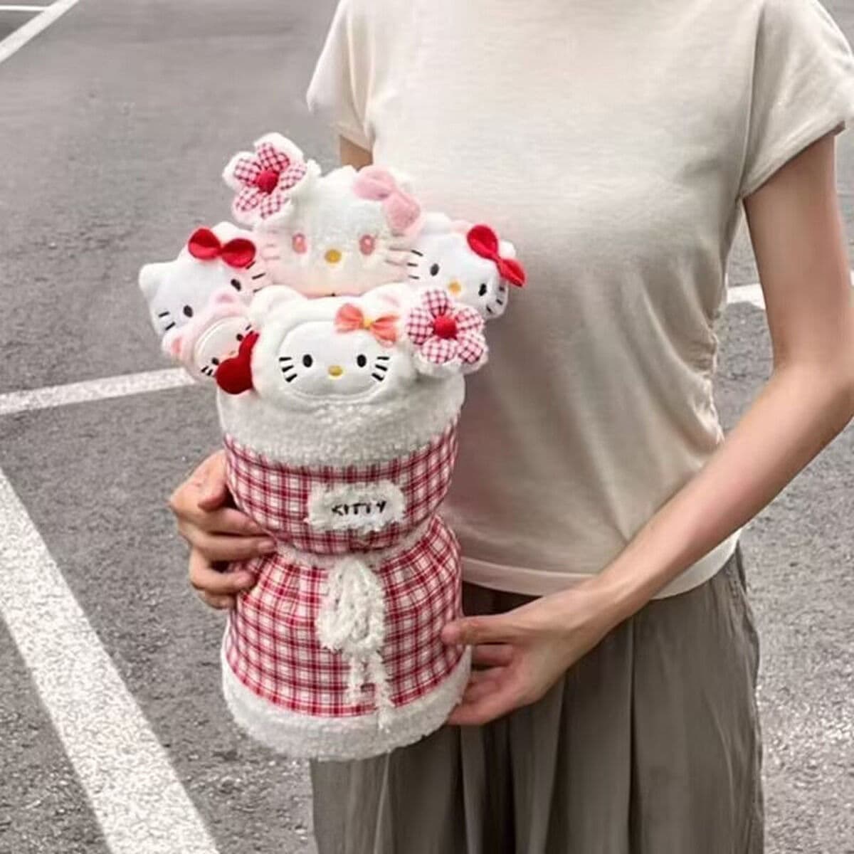 HelloKitty кукла букет девушки сердца милые плюшевые куклы цветочный подарок подарок на день рождения для подруги