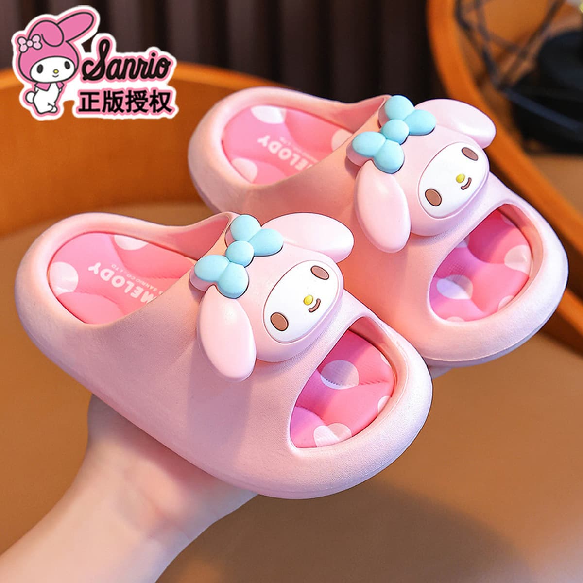 Летние детские сандалии Sanrio, новинка 2023 года для девочек, противоскользящие детские сандалии Kuromi для ванной...