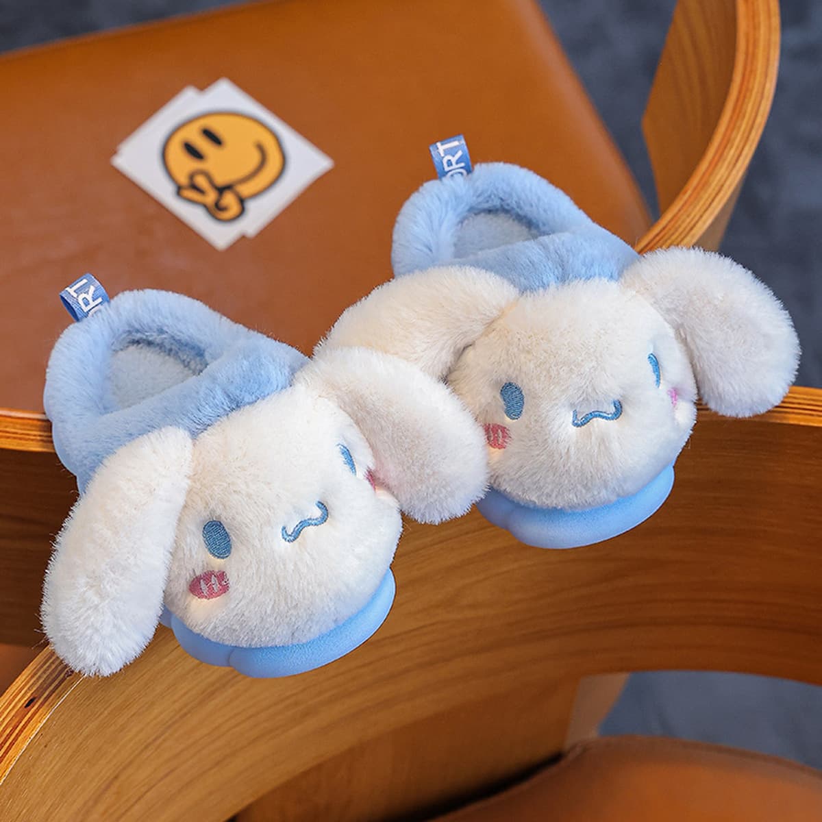 Новый осенний и зимний мультфильм детские хлопковые тапочки