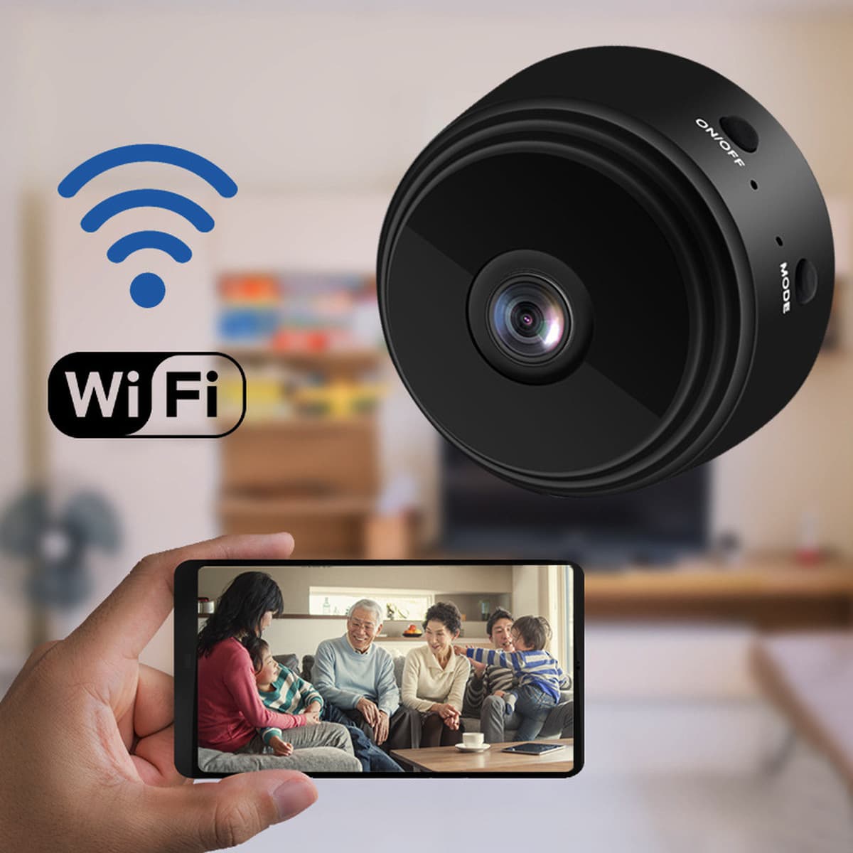 Камера A9, прямая беспроводная связь с фабрики, Wi-Fi, домашний мобильный телефон высокой четкости, удаленный...