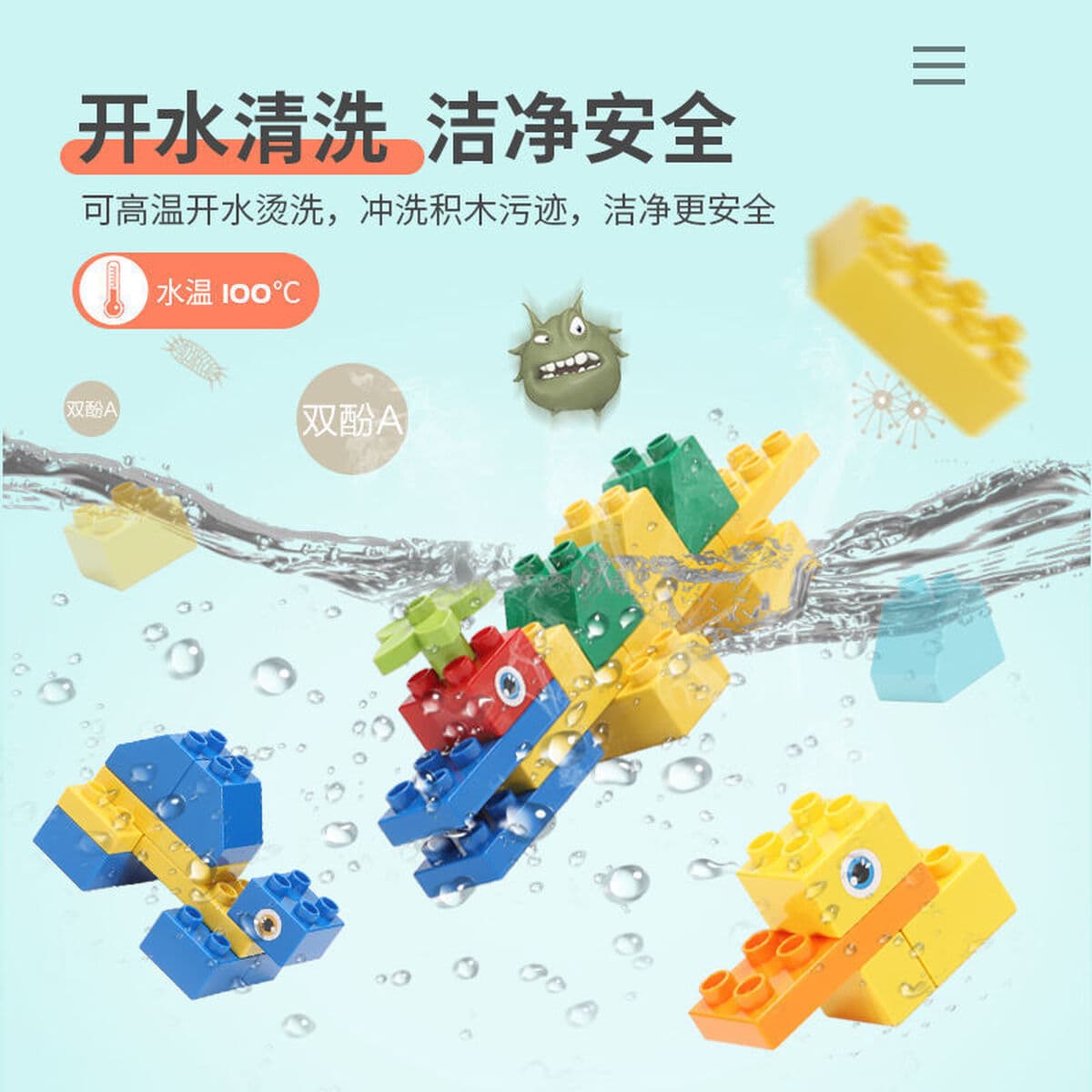 Детские строительные блоки с крупными частицами, совместимые с Lego Baby в сборе, большие От 3 до 6 лет Развивающие Игрушки...