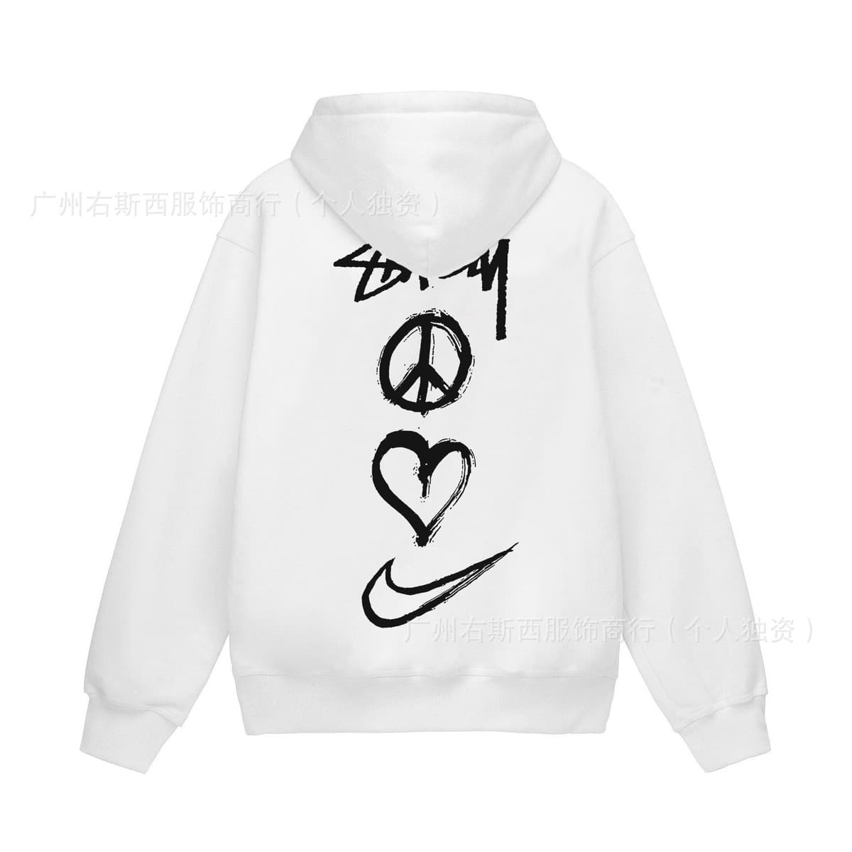 Мужское худи Stussy Terry, высококачественный пуловер, свитшот в стиле парного образа, 700 г, плотный хлопок