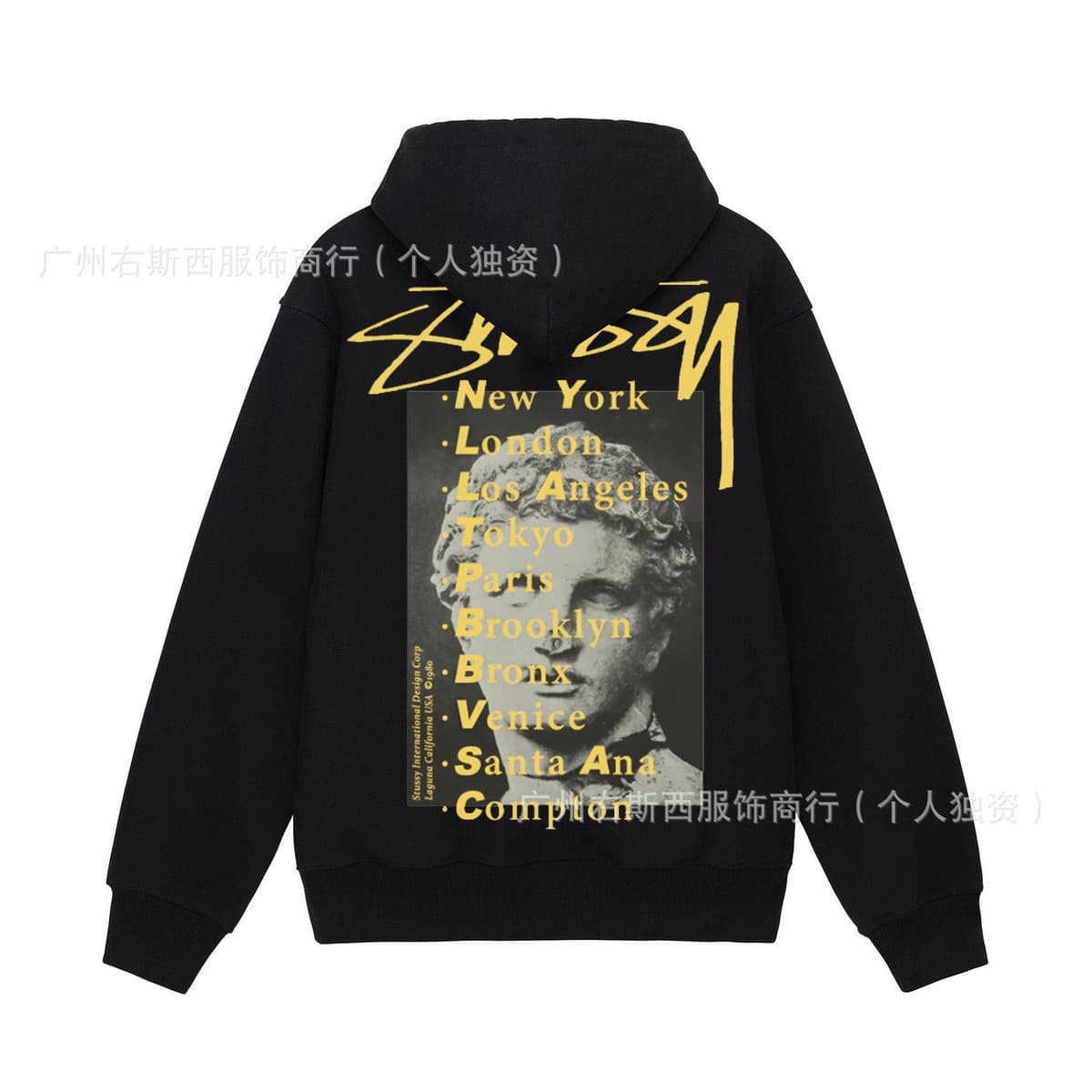 Мужское худи Stussy Terry, высококачественный пуловер, свитшот в стиле парного образа, 700 г, плотный хлопок