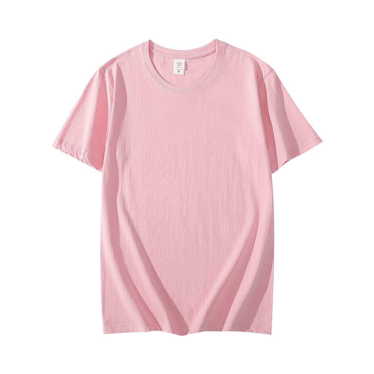 Тяжелая однотонная непрозрачная хлопковая Футболка с круглым вырезом 250 г с коротким рукавом Толстая чисто белая нижняя...