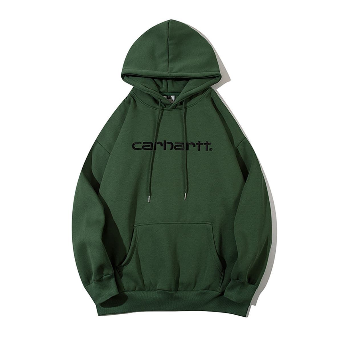 Carhartt пара толстовка с капюшоном с вышивкой и принтом плюс плюшевый тяжелый пуловер с круглым вырезом весенне-осенняя...