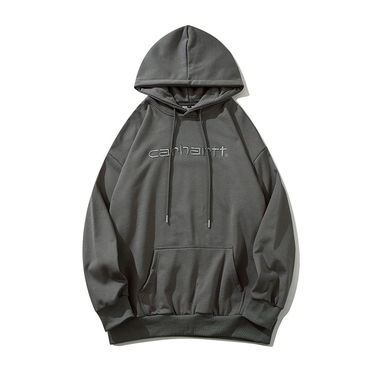 Carhartt пара толстовка с капюшоном с вышивкой и принтом плюс плюшевый тяжелый пуловер с круглым вырезом весенне-осенняя...