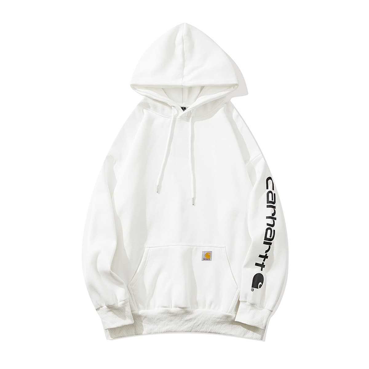 Carhartt пара толстовка с капюшоном с вышивкой и принтом плюс плюшевый тяжелый пуловер с круглым вырезом весенне-осенняя...