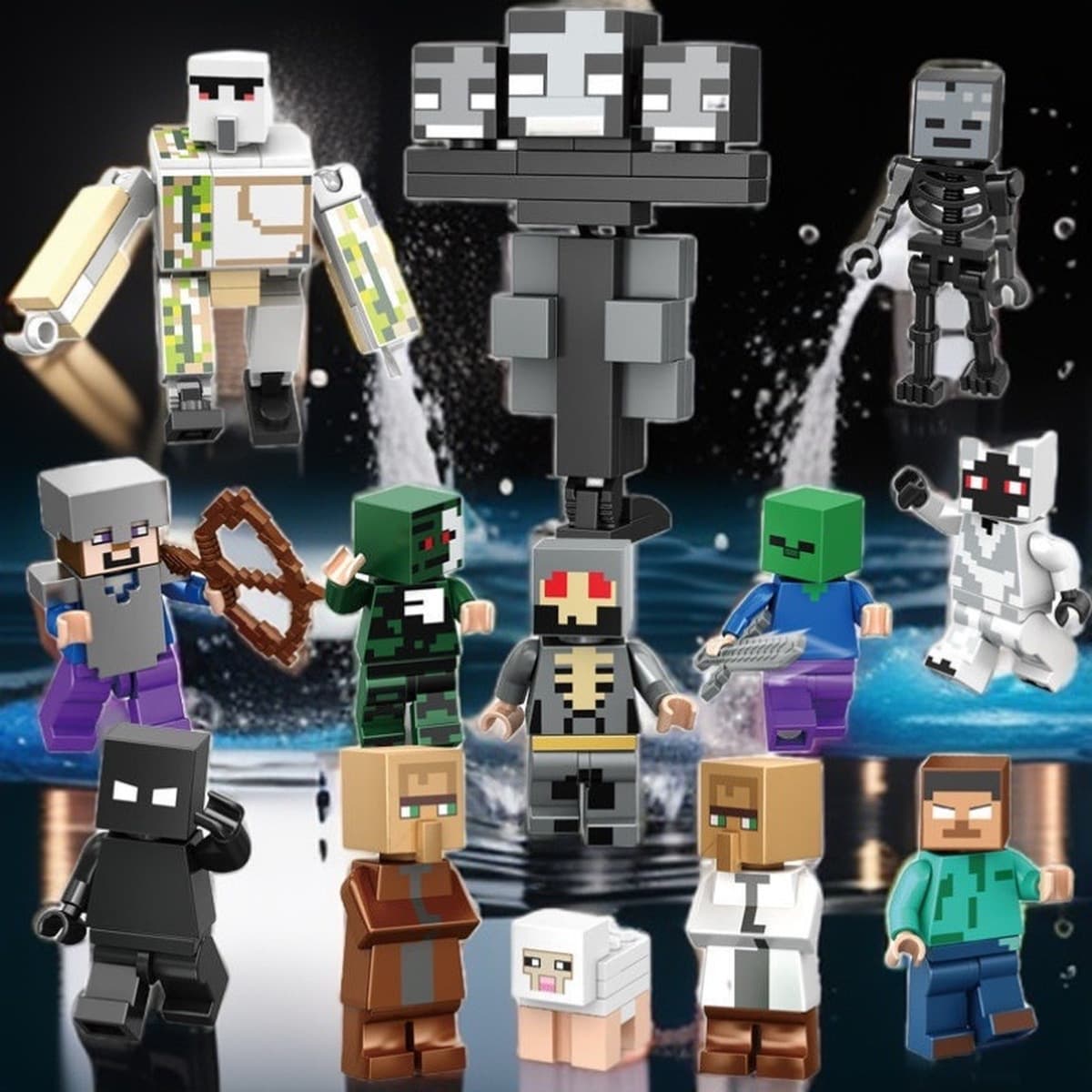 Совместим с маленькими частицами LEGO My Home World, строительные блоки, минифигурки, головоломка Stream, собранные детские...