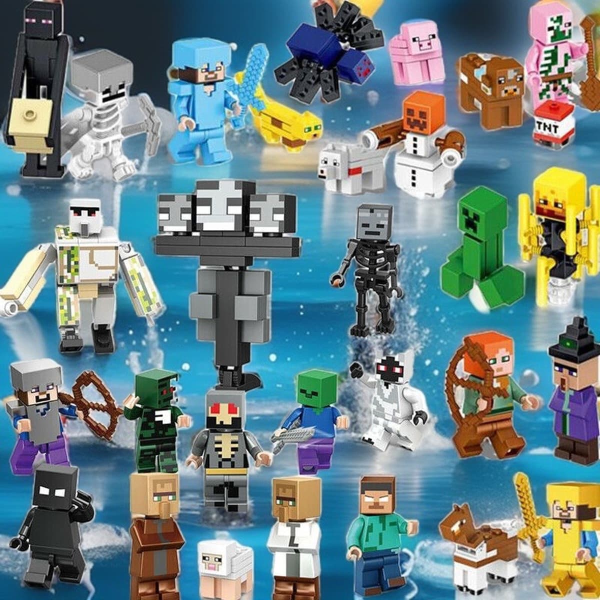 Совместим с маленькими частицами LEGO My Home World, строительные блоки, минифигурки, головоломка Stream, собранные детские...