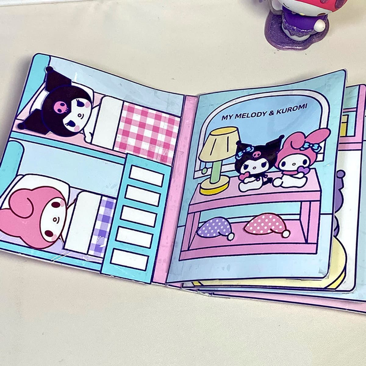 Самодельный Cut-Free Тихая книга DIY Sanrio Egg Party Упражнение Детские руки-на способности Девушки в наличии