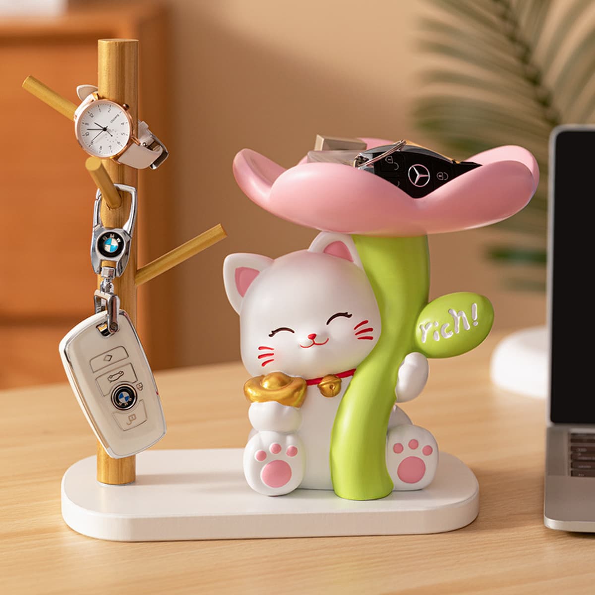 Украшения для домашнего хранения Lucky Cherry Cat новоселье новый дом гостиная стол украшение для учебы подарок