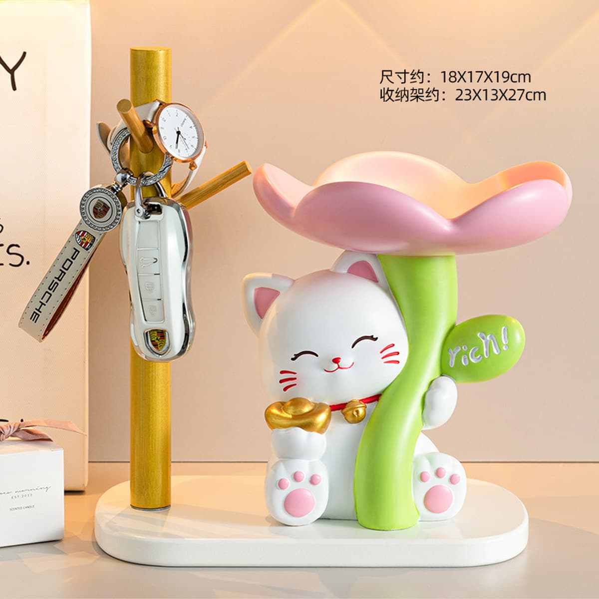Украшения для домашнего хранения Lucky Cherry Cat новоселье новый дом гостиная стол украшение для учебы подарок