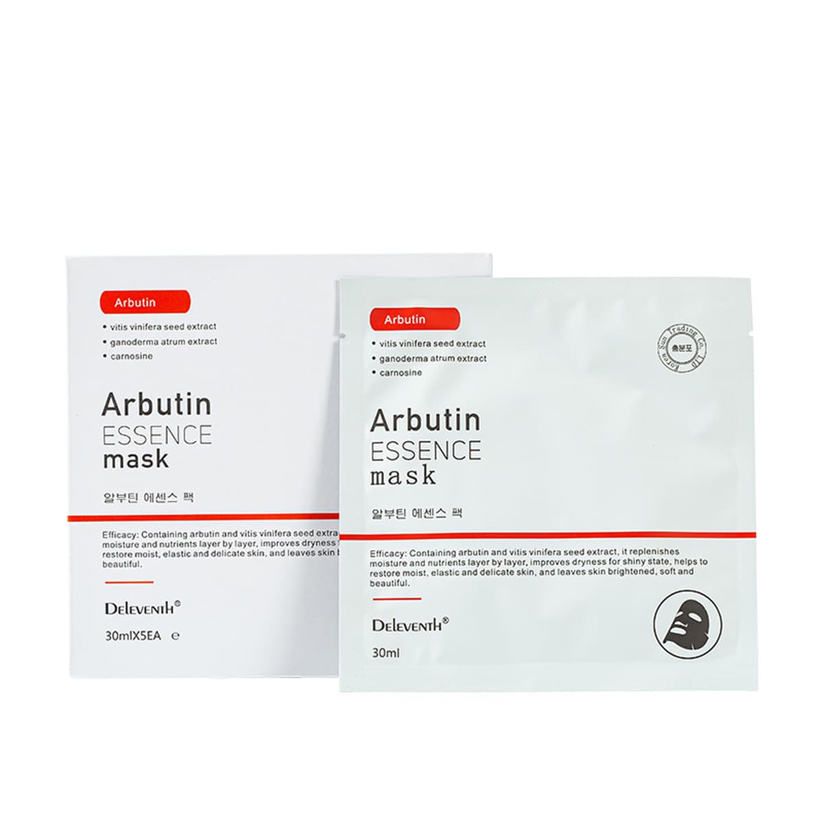 Южная Корея Arbutin Mask Elastic Run Ярко-белая точка опреснения Ниацинамид Увлажняющая увлажняющая маска подлинные товары...