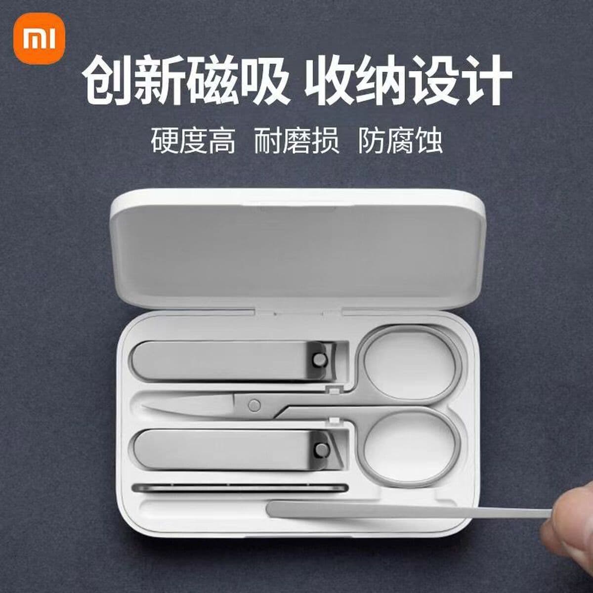 Набор ножниц для ногтей Xiaomi, ножницы для ногтей с защитой от брызг для мужчин и женщин, кусачки для ногтей из нержавеющей...