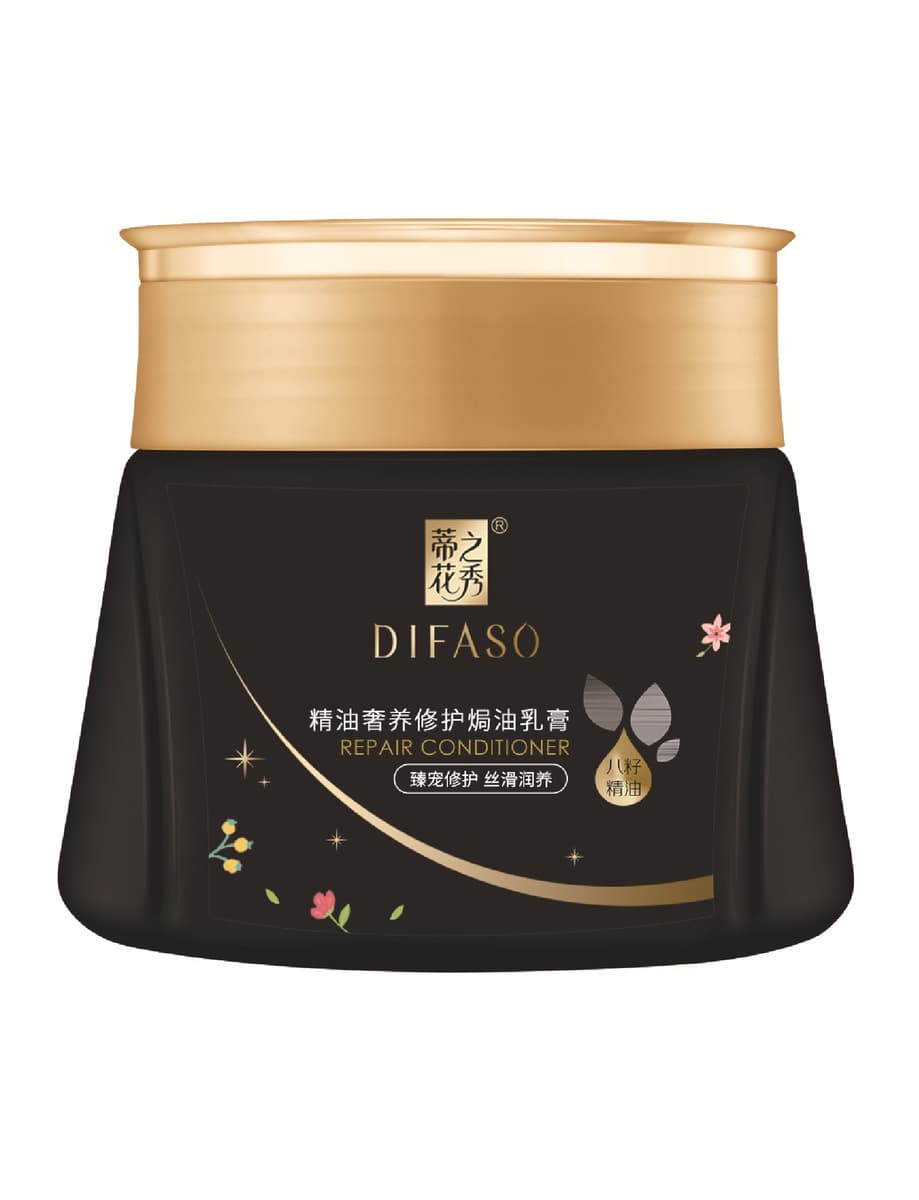 Tihuazhixiu Luxury Nouching Repair Масло для выпечки Крем Эфирное масло Маска для волос Мягкая приправа для волос Пермь Уход...