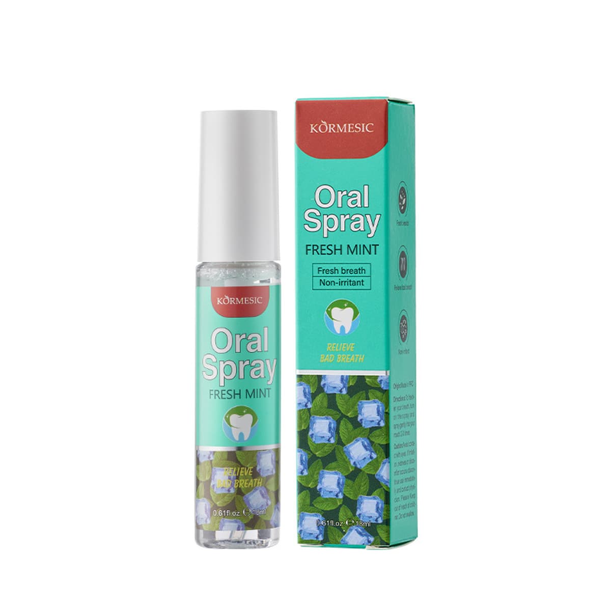 KORMESIC Свежий Мятный Спрей для полости рта Oral spray