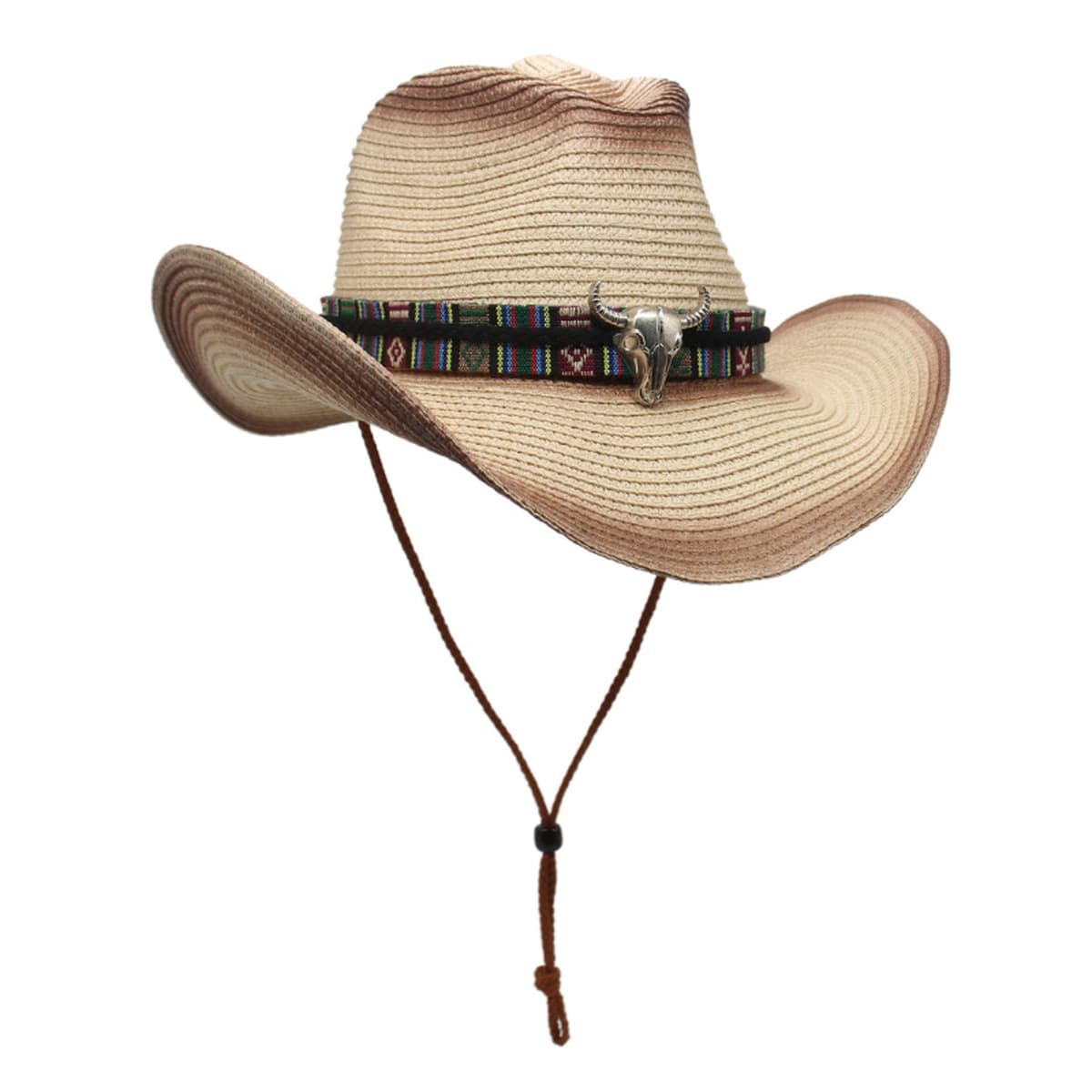 Трансграничные новые аксессуары для головы коровы Соломенная шляпа Western Denim Спорт на открытом воздухе Альпинизм керлинг...