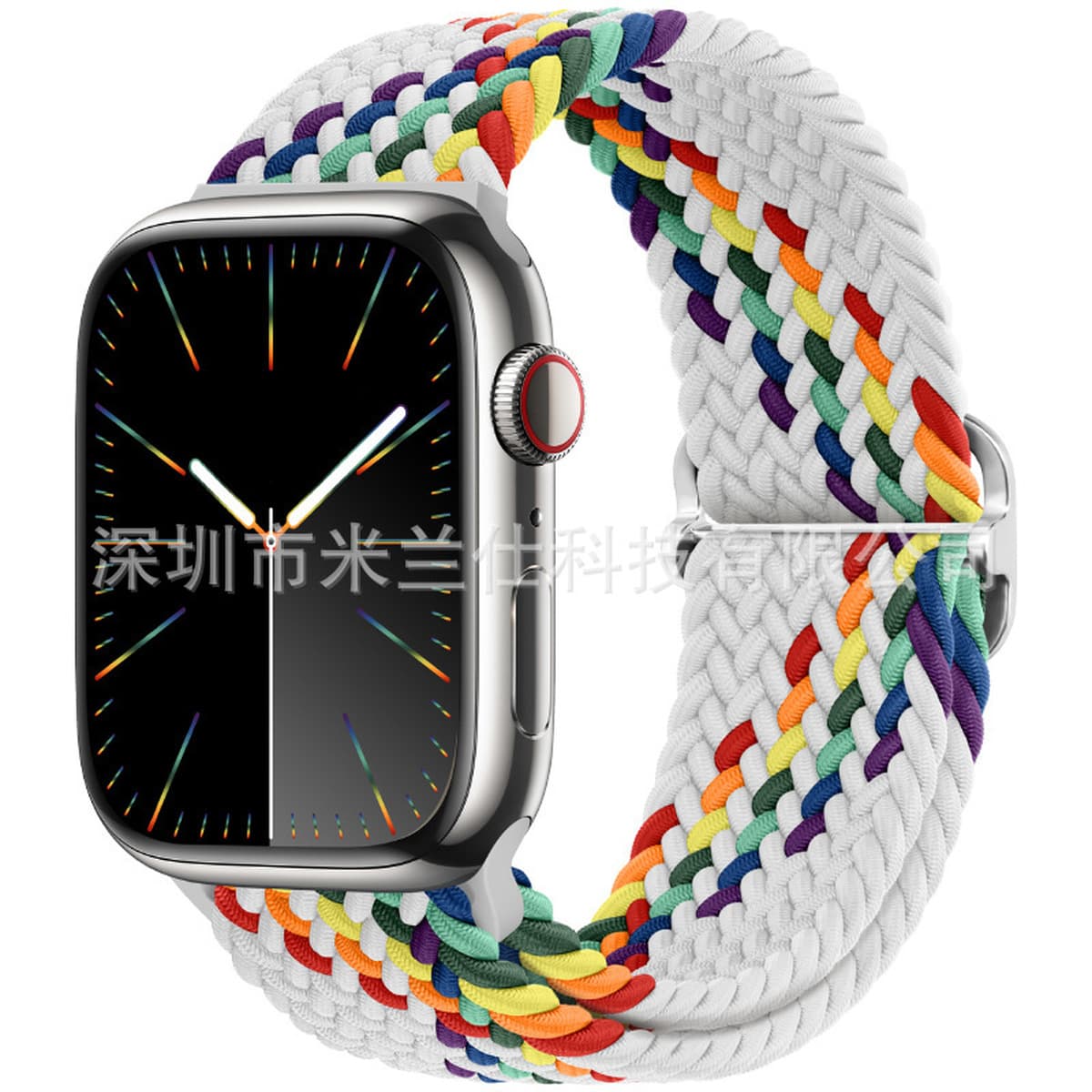 Нейлоновый плетеный ремешок для Apple iWatch 45678910, Apple Ultra 2, эластичный ремешок с застежкой-слайдером S11