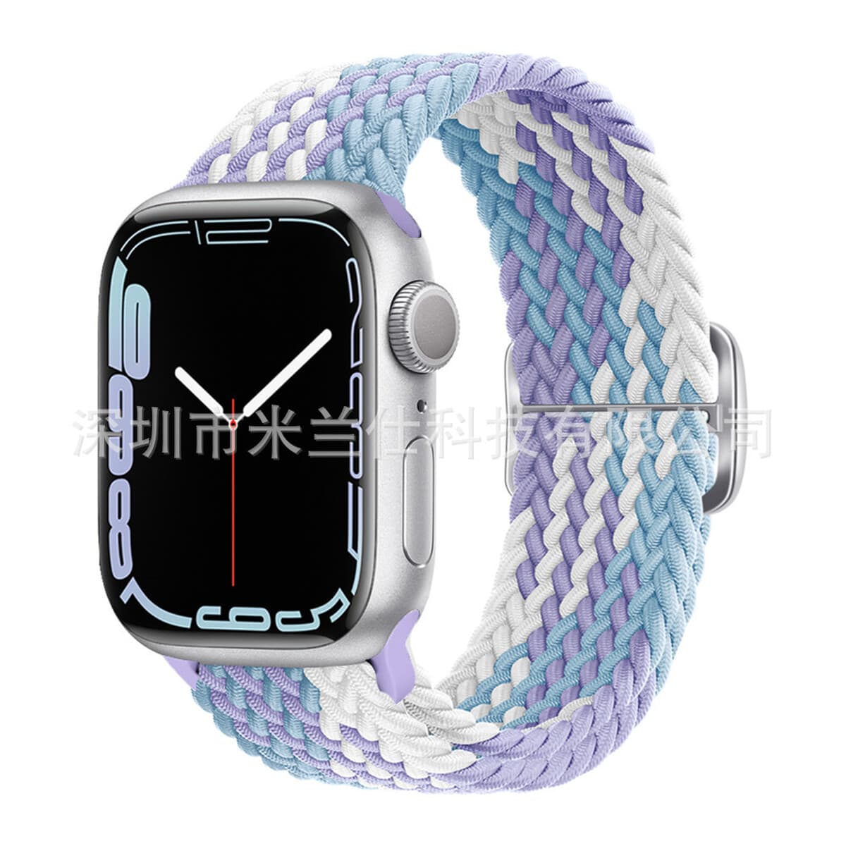 Нейлоновый плетеный ремешок для Apple iWatch 45678910, Apple Ultra 2, эластичный ремешок с застежкой-слайдером S11