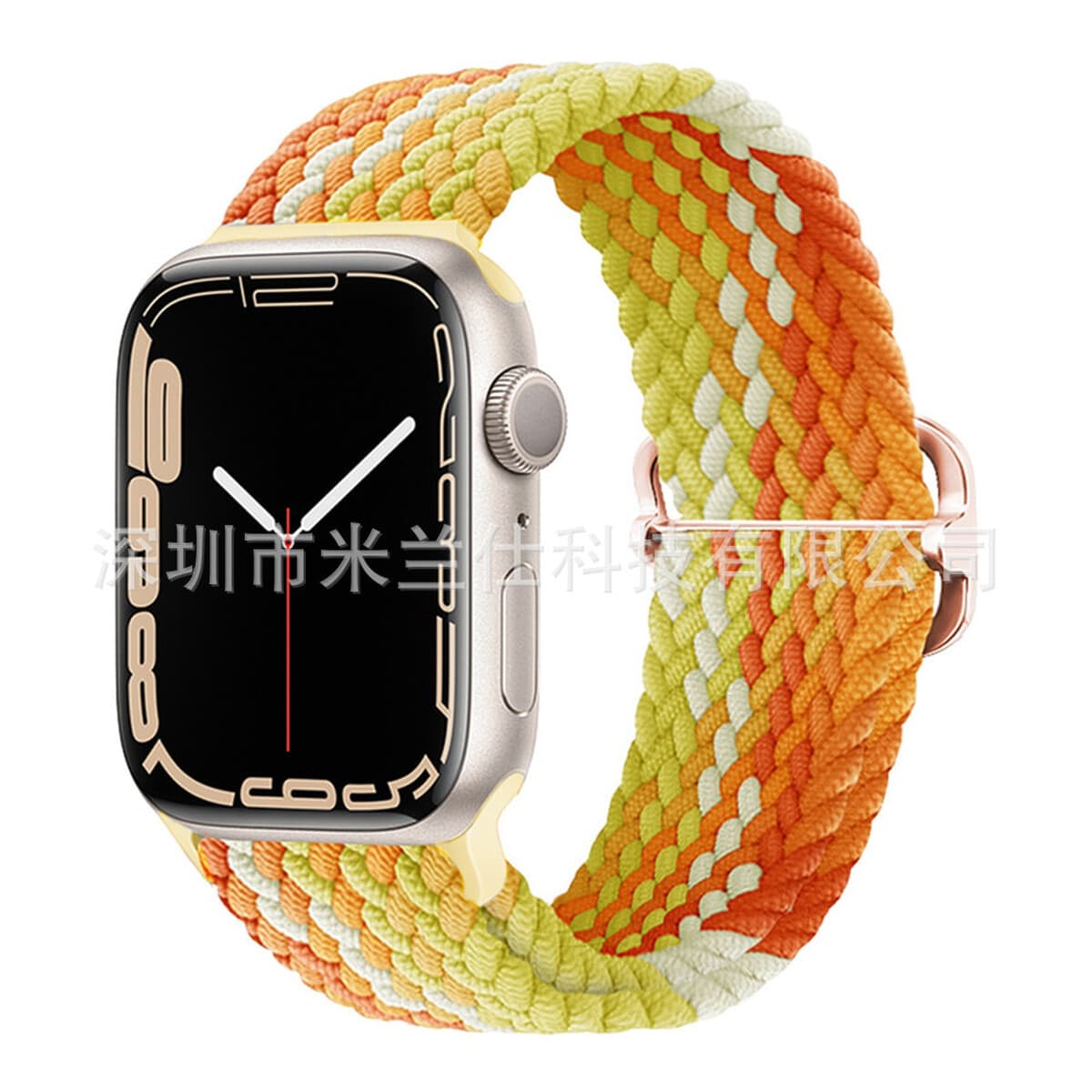 Нейлоновый плетеный ремешок для Apple iWatch 45678910, Apple Ultra 2, эластичный ремешок с застежкой-слайдером S11