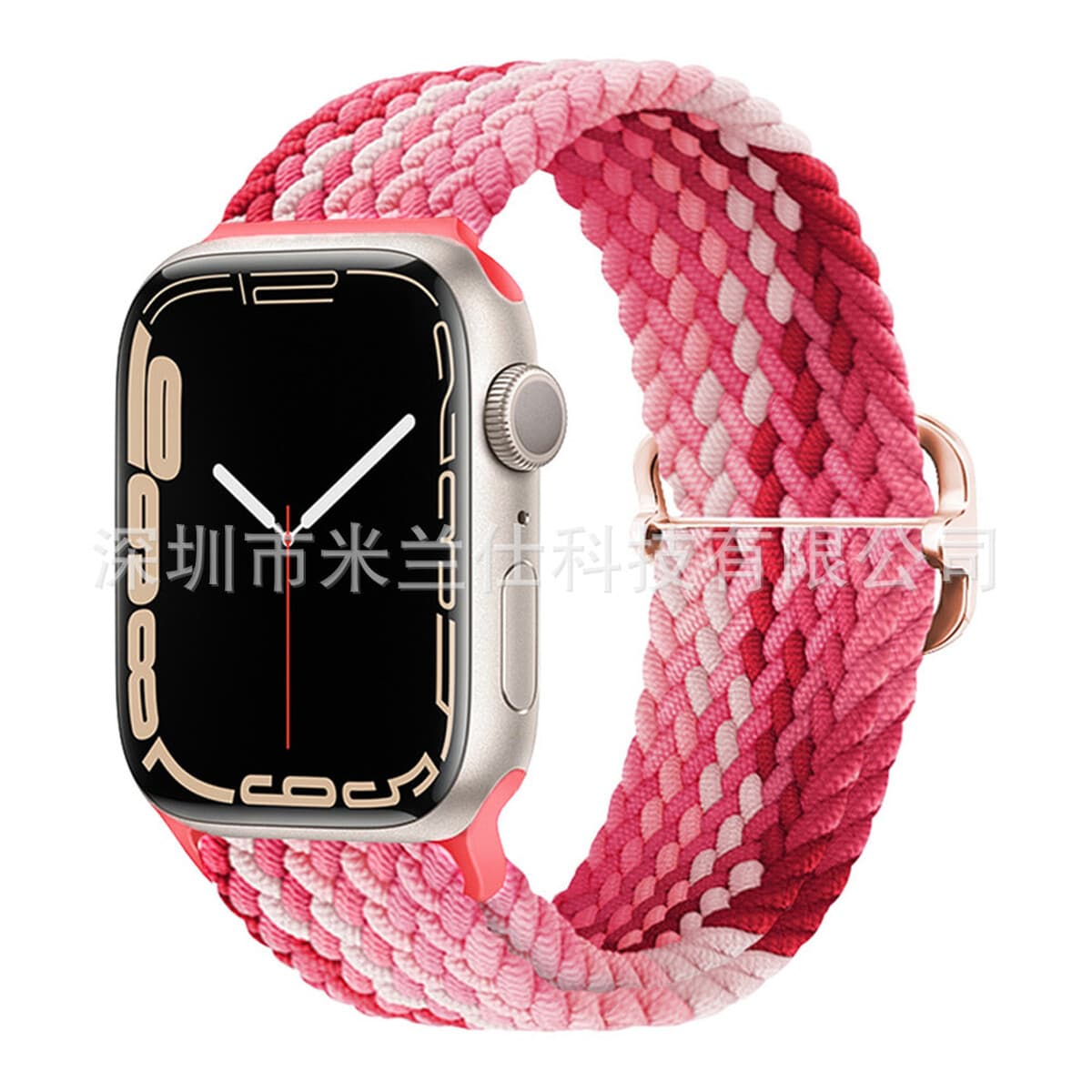 Нейлоновый плетеный ремешок для Apple iWatch 45678910, Apple Ultra 2, эластичный ремешок с застежкой-слайдером S11