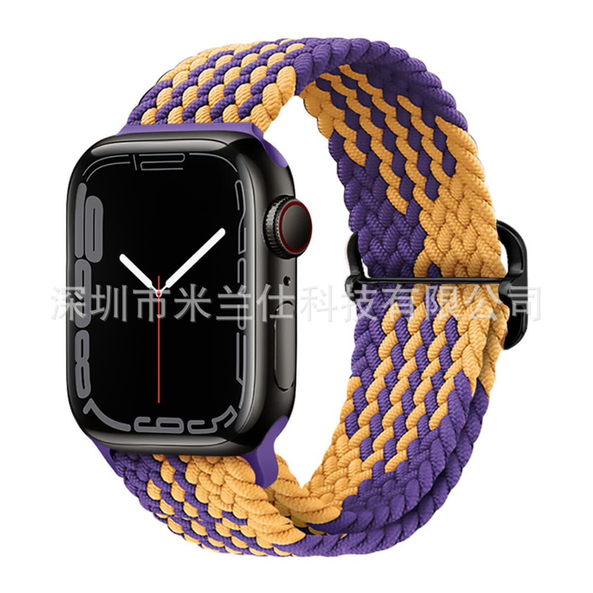 Нейлоновый плетеный ремешок для Apple iWatch 45678910, Apple Ultra 2, эластичный ремешок с застежкой-слайдером S11