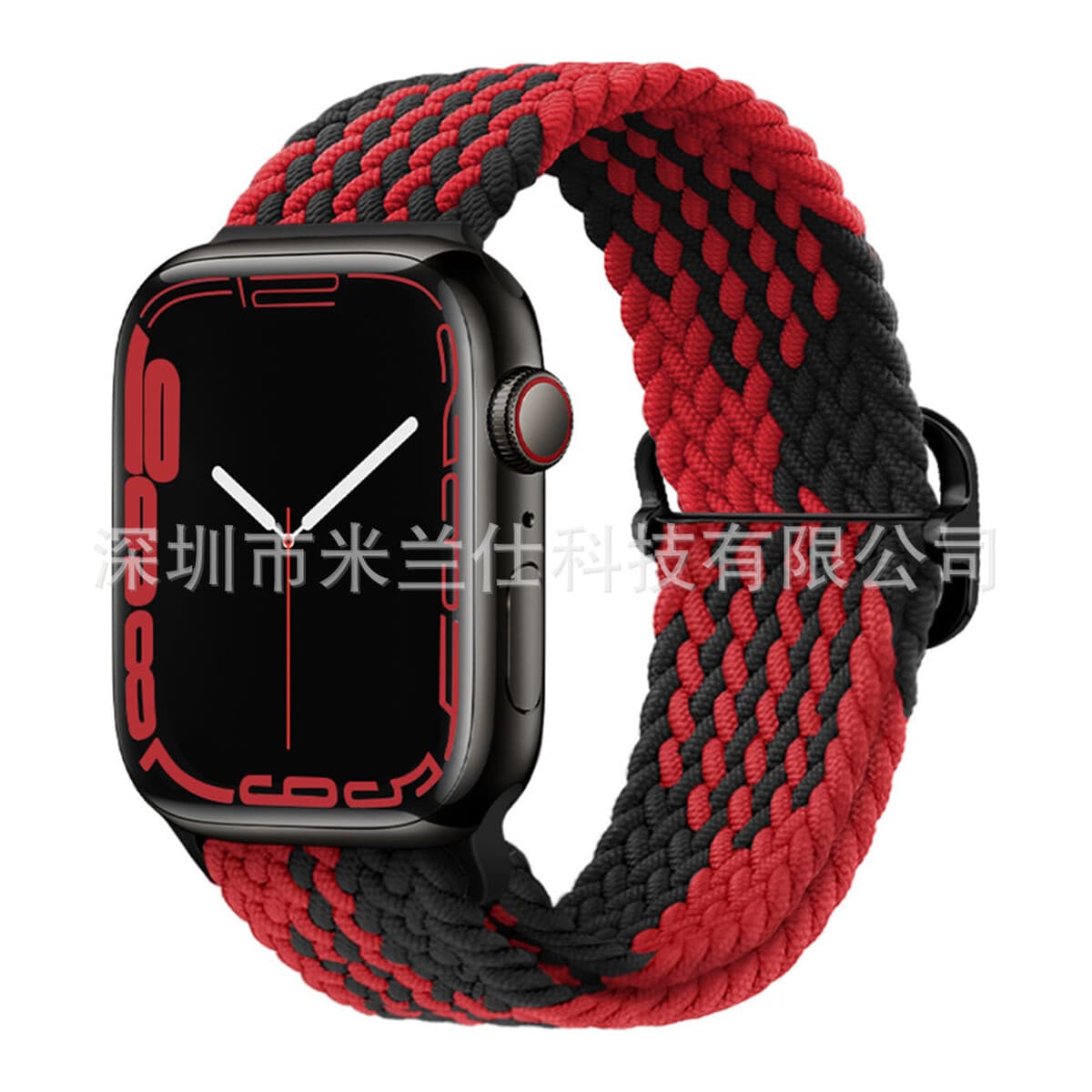 Нейлоновый плетеный ремешок для Apple iWatch 45678910, Apple Ultra 2, эластичный ремешок с застежкой-слайдером S11