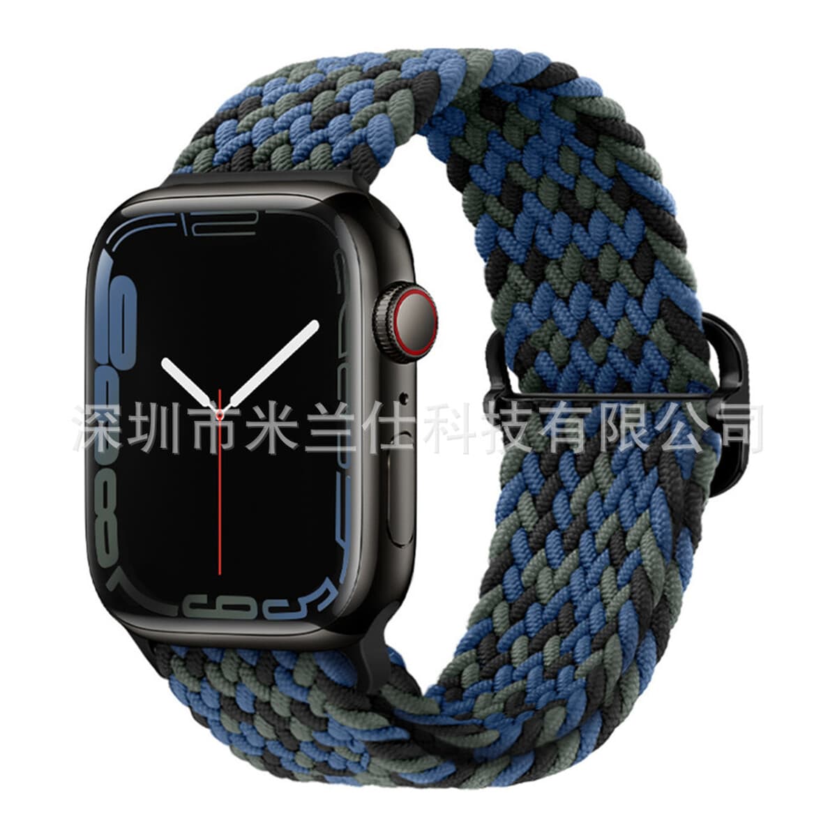 Нейлоновый плетеный ремешок для Apple iWatch 45678910, Apple Ultra 2, эластичный ремешок с застежкой-слайдером S11