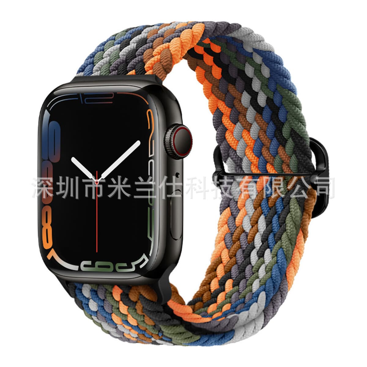 Нейлоновый плетеный ремешок для Apple iWatch 45678910, Apple Ultra 2, эластичный ремешок с застежкой-слайдером S11