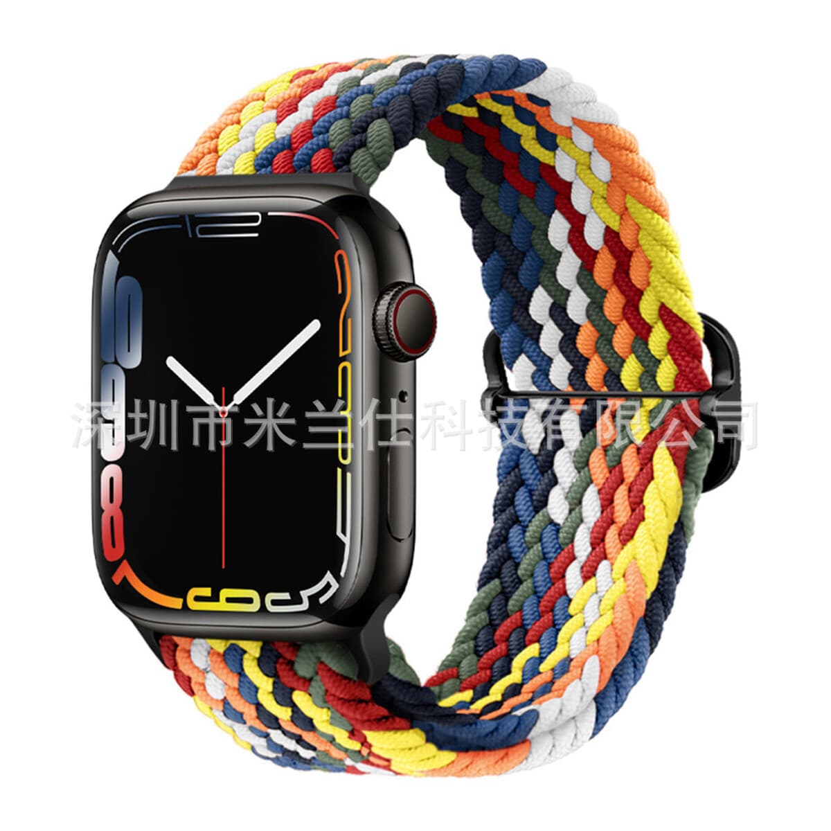 Нейлоновый плетеный ремешок для Apple iWatch 45678910, Apple Ultra 2, эластичный ремешок с застежкой-слайдером S11