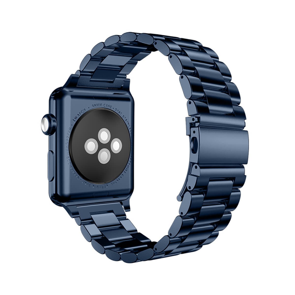 Ремешок для Apple Watch, металлический, из нержавеющей стали 304, с тремя звеньями, совместим с Huawei и Samsung.