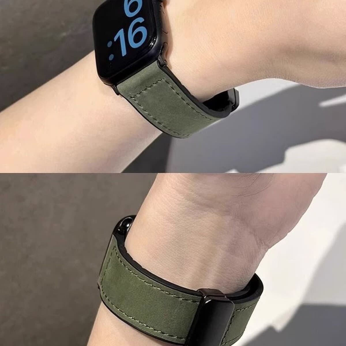 Применяет Apple Apple iWatchS10S9Ultra8765432 ремешок кожаный силиконовый рисунок сумасшедшего коня для мужчин и женщин