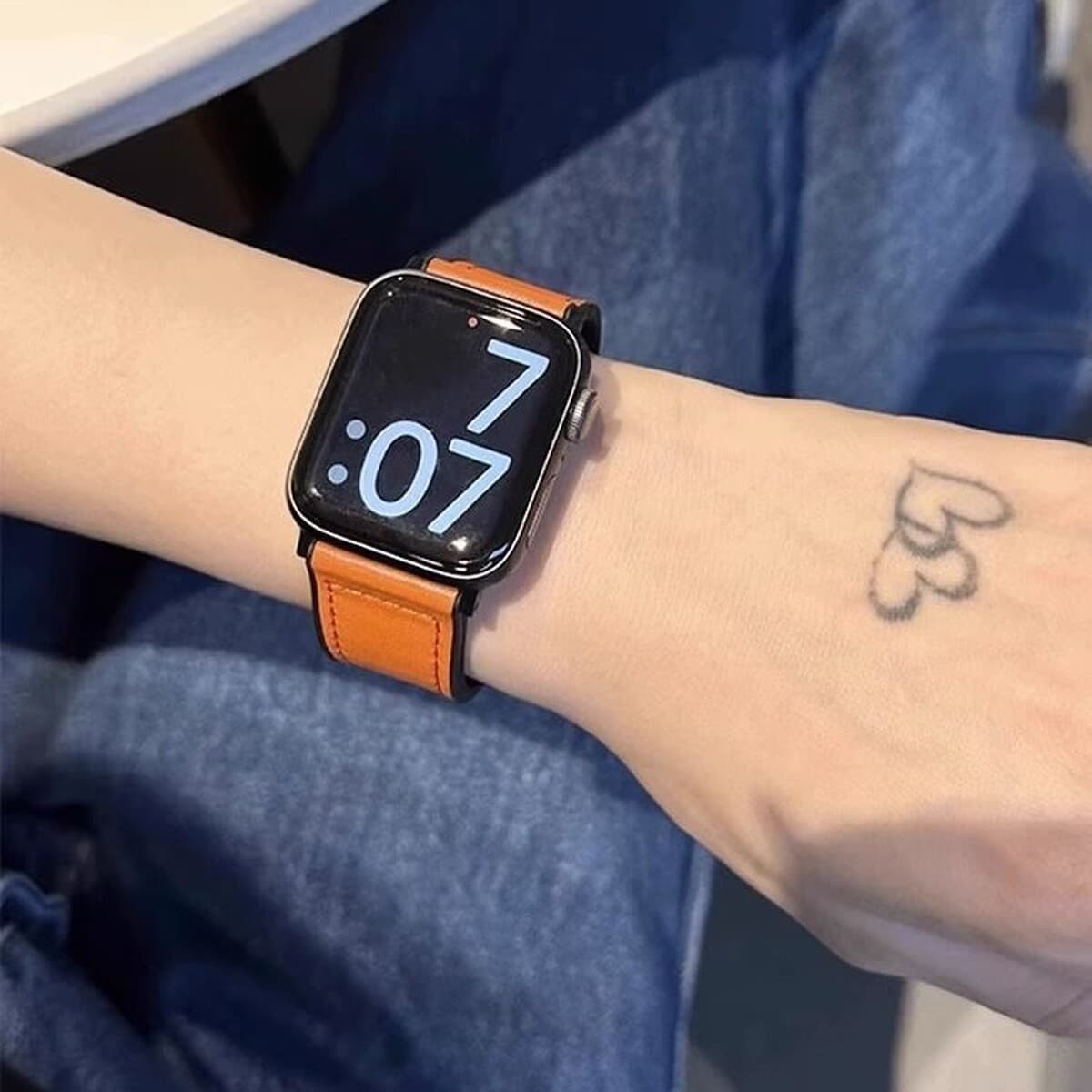 Применяет Apple Apple iWatchS10S9Ultra8765432 ремешок кожаный силиконовый рисунок сумасшедшего коня для мужчин и женщин