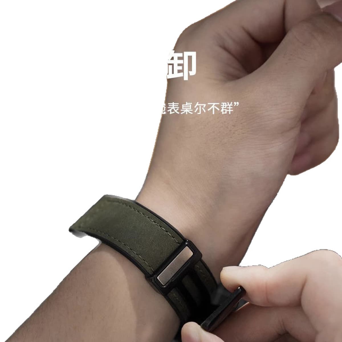Применяет Apple Apple iWatchS10S9Ultra8765432 ремешок кожаный силиконовый рисунок сумасшедшего коня для мужчин и женщин