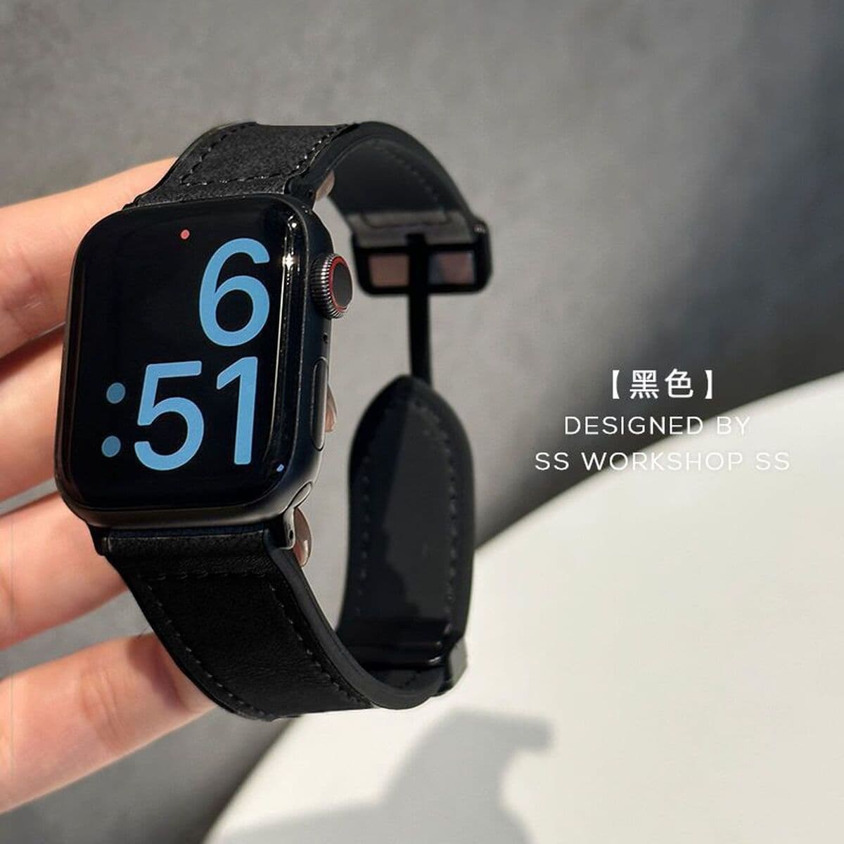 Применяет Apple Apple iWatchS10S9Ultra8765432 ремешок кожаный силиконовый рисунок сумасшедшего коня для мужчин и женщин