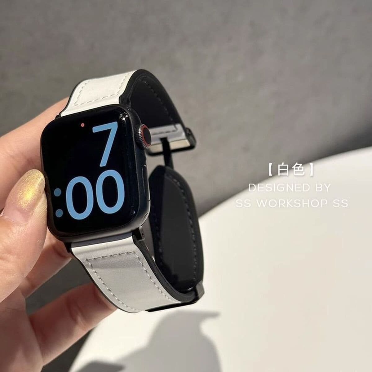 Применяет Apple Apple iWatchS10S9Ultra8765432 ремешок кожаный силиконовый рисунок сумасшедшего коня для мужчин и женщин