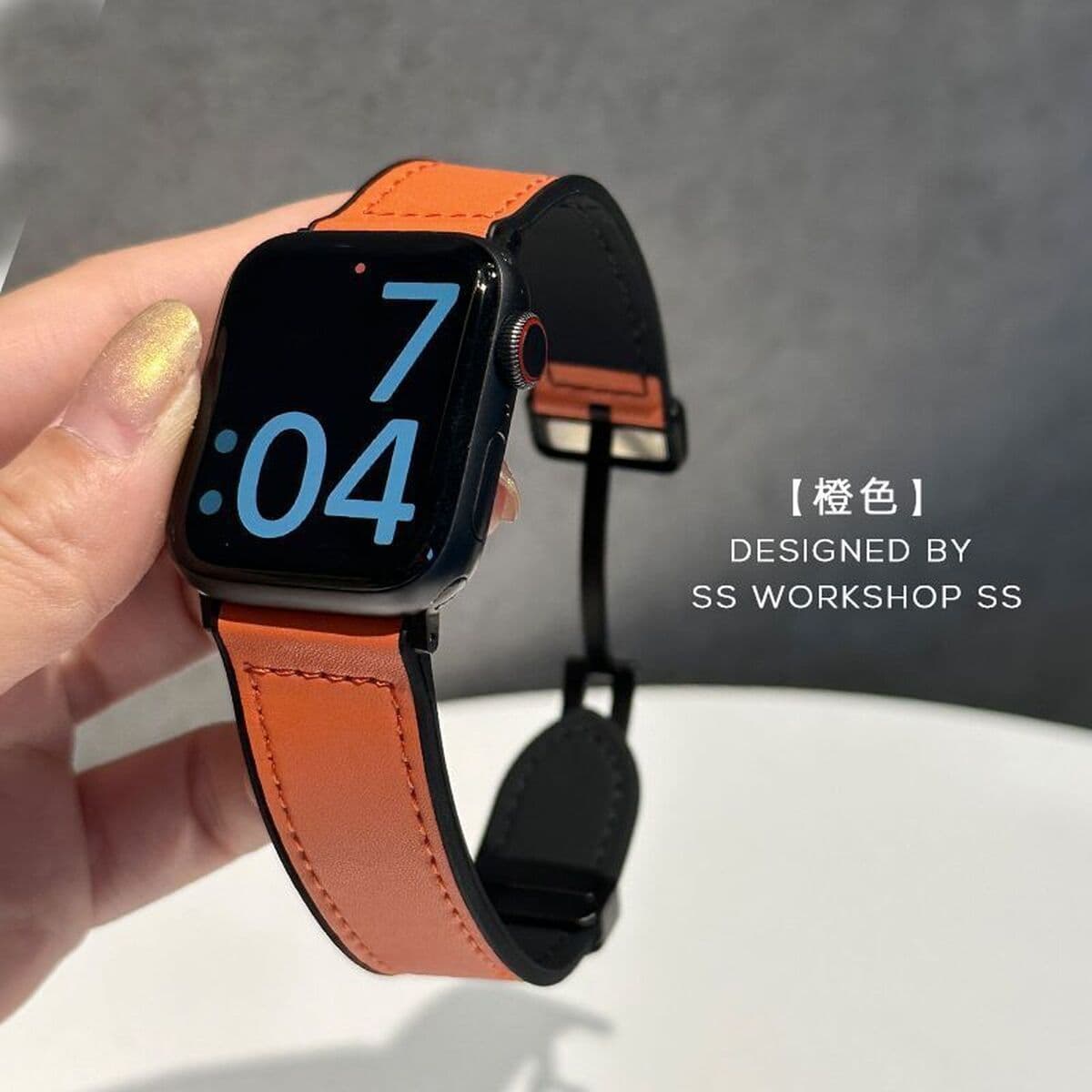 Применяет Apple Apple iWatchS10S9Ultra8765432 ремешок кожаный силиконовый рисунок сумасшедшего коня для мужчин и женщин