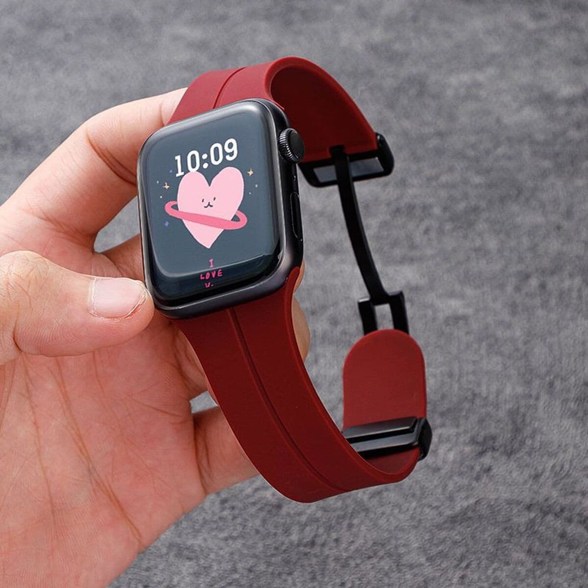 Применяет Apple Apple iWatchS10S9Ultra8765432 ремешок кожаный силиконовый рисунок сумасшедшего коня для мужчин и женщин