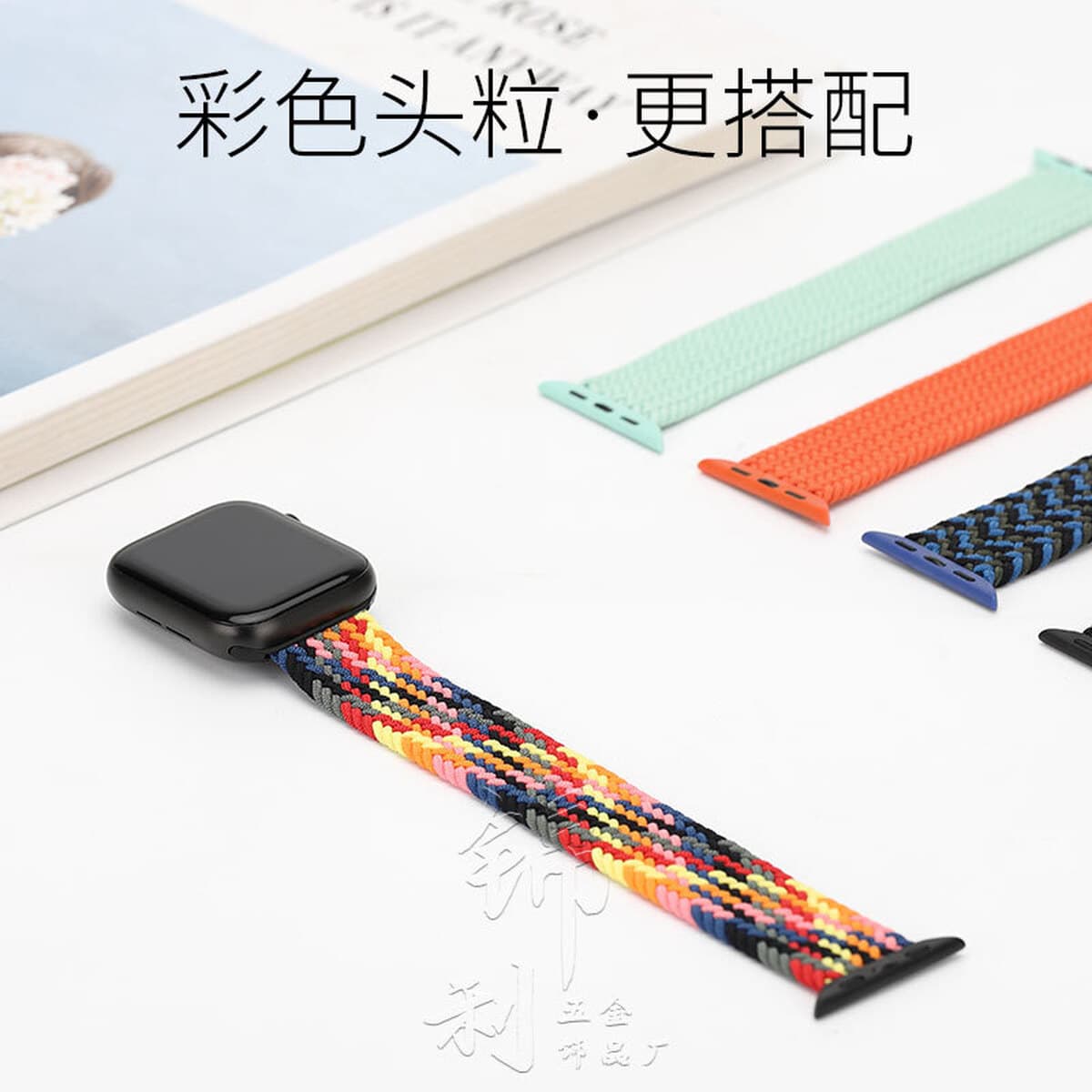 Рекомендуется для Apple Watch Apple Watch, повседневный нейлоновый тканый ремешок для iwatch со встроенной пластиковой...