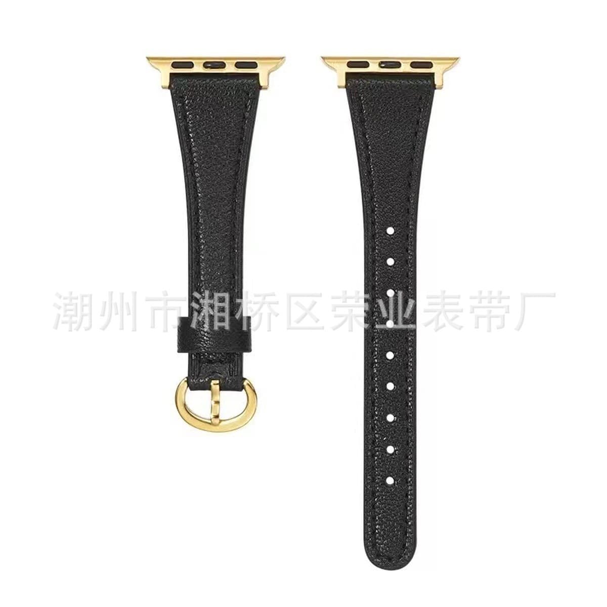 Подходит для applewatch87654 поколения воловьей кожи тонкий ремешок Подкова пряжка с маленькой талией ремешок Apple Watch S8