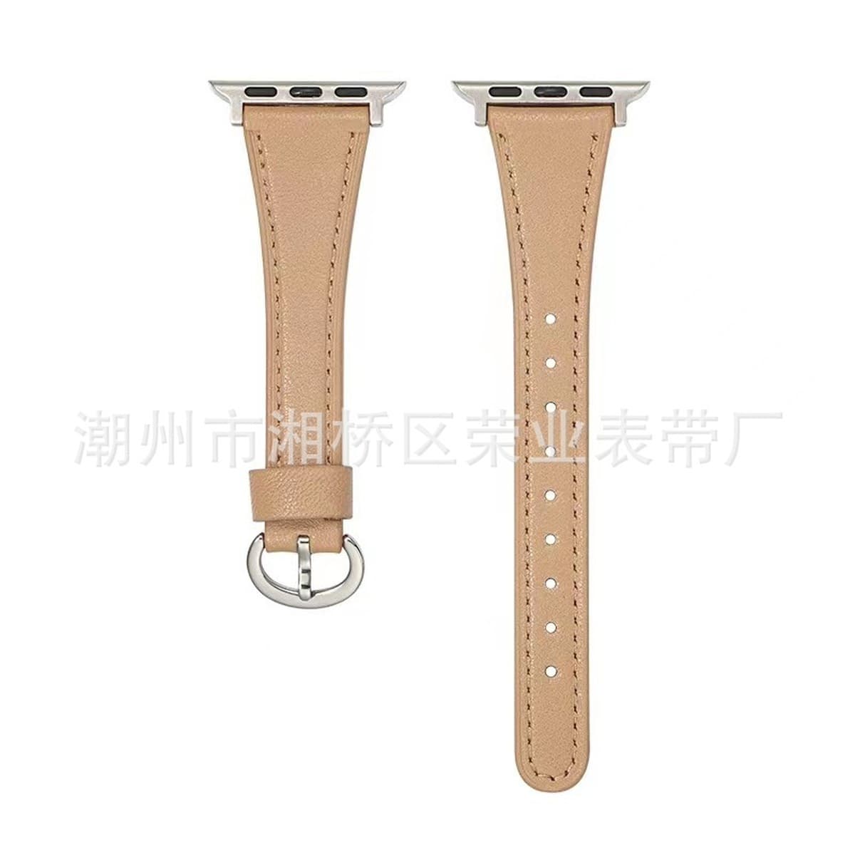 Подходит для applewatch87654 поколения воловьей кожи тонкий ремешок Подкова пряжка с маленькой талией ремешок Apple Watch S8