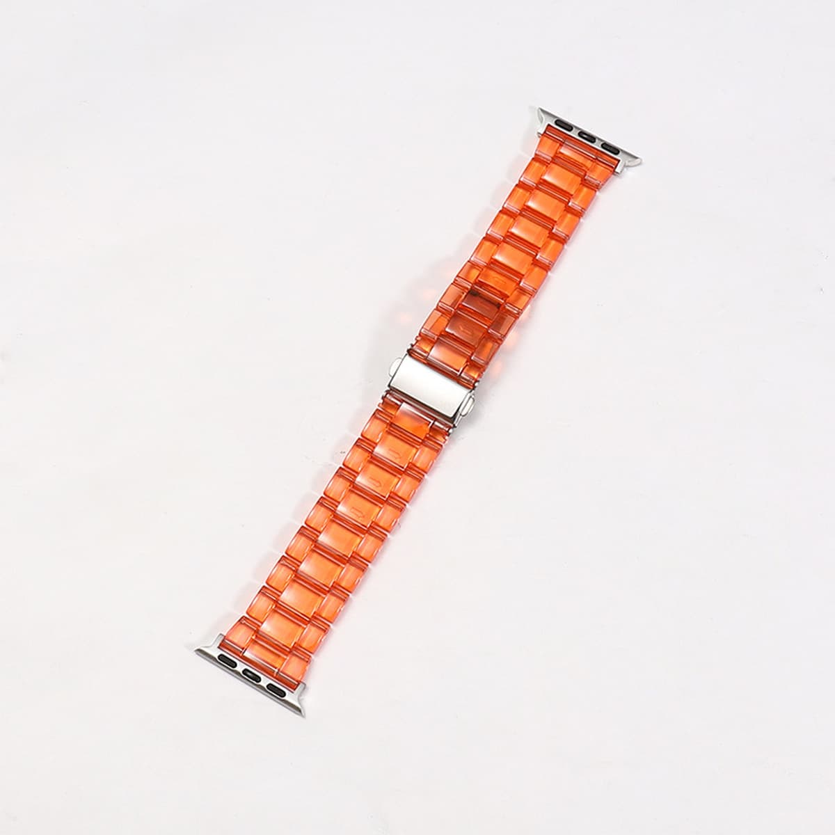 Подходит для ремешка для умных часов Apple 1-8 поколения Candy Color Resin Акриловый прозрачный радужный ремешок Прямой