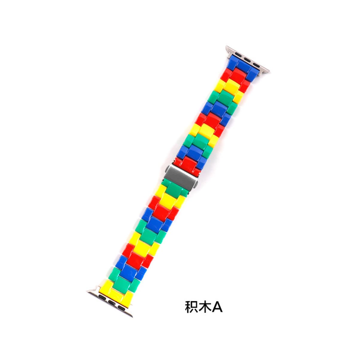 Подходит для ремешка для умных часов Apple 1-8 поколения Candy Color Resin Акриловый прозрачный радужный ремешок Прямой