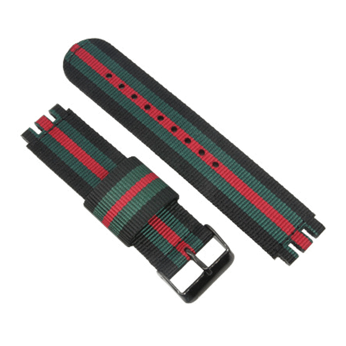Для ремешка для часов SWATCH, нейлоновый тканый ремешок, ремешок 17 19 20 мм, сменный силиконовый ремешок