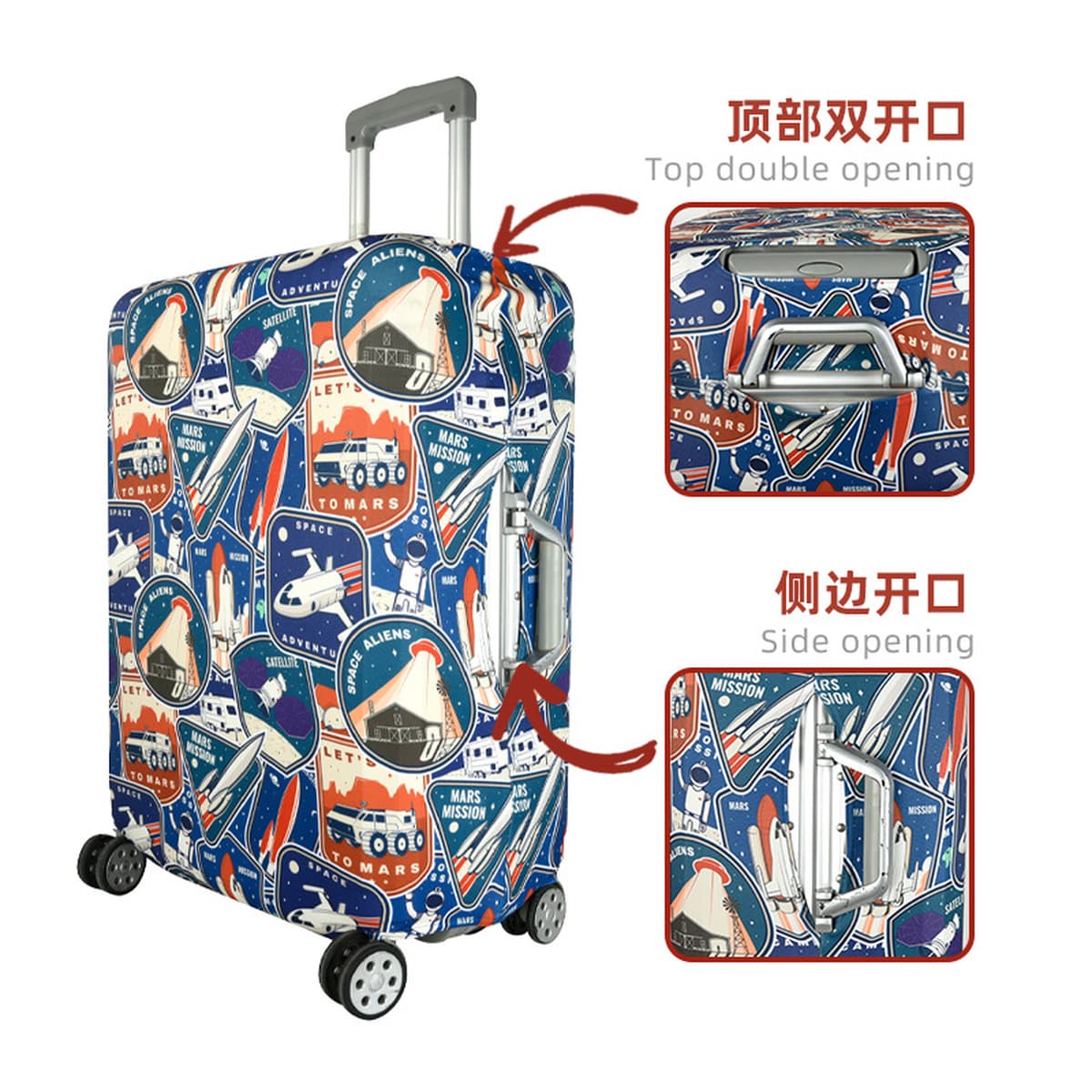 加厚保护套弹力行李箱子外套罩旅行箱布套防尘皮箱防水耐磨拉杆箱