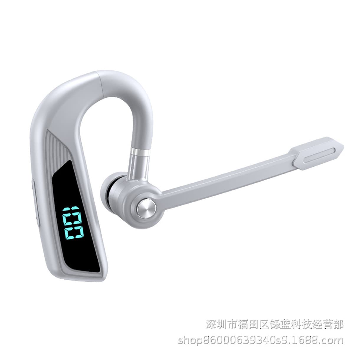 V16 Bluetooth-гарнитура с микрофоном, интеллектуальное Голосовое управление, мощность, цифровой дисплей, сигнал, стабильный...
